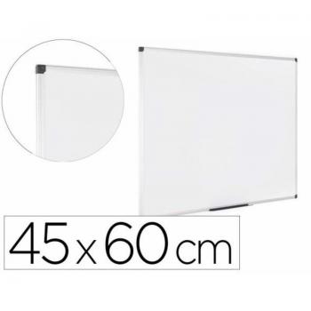 Pizarra blanca magnética Bi-Office Earth lacada con marco de aluminio 450x600 mm