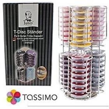 Genuine Bosch TASSIMO 48t Disc Capsule Holder-2Tier Chrome REFIL Tower