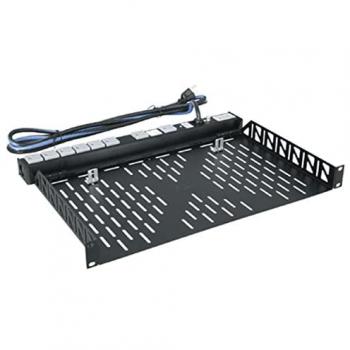 Middle Atlantic Products U1V 10.4 in. Utility Rack Shelf, 1 RU, Vented