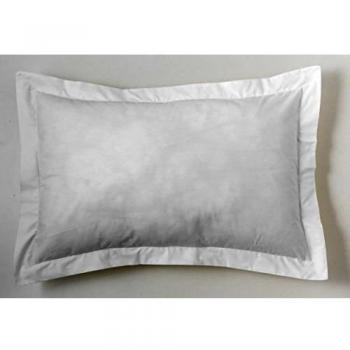 ESTELIA - Funda de cojín satén de 300 Hilos - 55x55 cm - 100% algodón - 300 Hilos