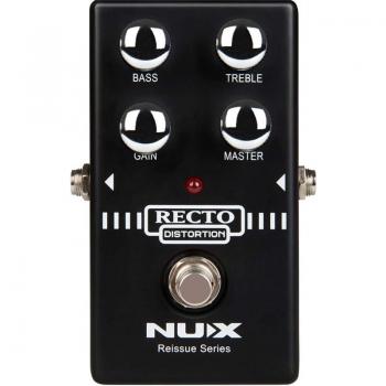 NUX Recto Distortion Pedal - High Gain Heavy Metal Overdrive Simulator