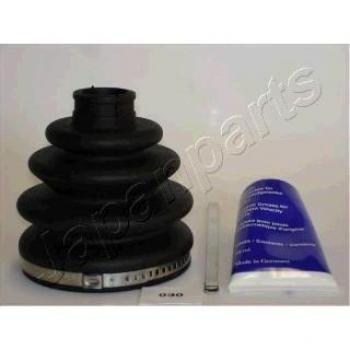 Juego de fuelles para juntas homocinéticas JAPANPARTS KB-030, compatible con vehículos, fabricado en material resistente al desgaste, incluye dos fuelles y abrazaderas para instalación