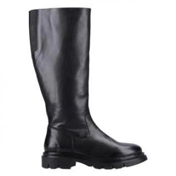 Hush Puppies Rowan Women's Knee-High Leather Boots in Black