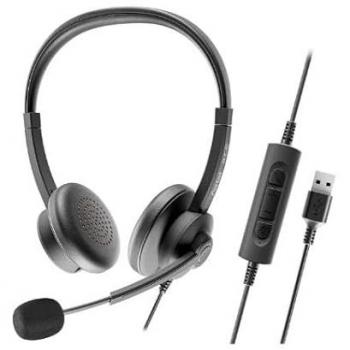 Auriculares Axtel ACE UC Diadema Alámbrica USB-C/USB-A para Oficina y Llamadas