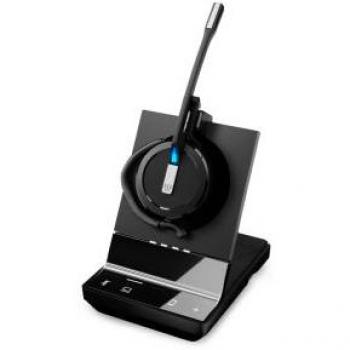 Auricular DECT Inalámbrico EPOS IMPACT SDW 5015 Mono, Cancelación de Ruido, Optimizado para UC, Conectividad Dual y Multi-Conexión