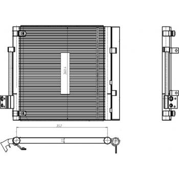 Condensador de aire acondicionado EASY FIT NRF 350448