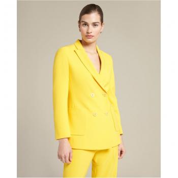 Blazer de mujer de doble botonadura con fibra reciclada