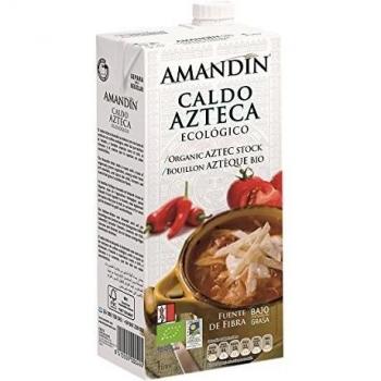 Amandin Caldo Azteca - Paquete de 6 x 1000 ml - Total: 6000 ml