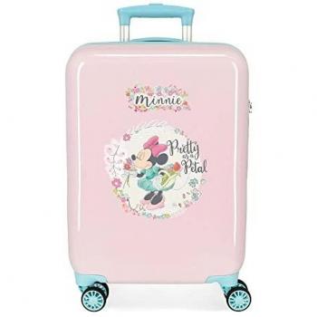 Disney Minnie Florals Maleta de Cabina Rosa Rígida 38x55x20cm 34L