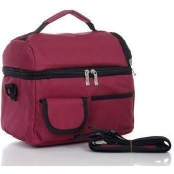 ReaLegend Lunch Bag Cooler Carry Bag Insulated Tote Large Capacity with Adjustable Shoulder Strap Allerbaby Bento Box Bag Travel Lunch Tote - Wine Red by ReaLegend