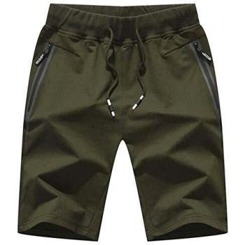Tanszoer Pantalones Cortos Hombre Deporte Shorts Deportivos Hombre Pantalones Verano Hombre Mallas Cortas Running Algodon Bermuda Deportivas Short Gym Verde XL