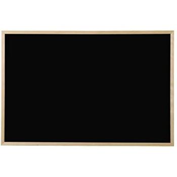 Bi-Office Natural Wood Black Chalkboard, 800 x 600 mm