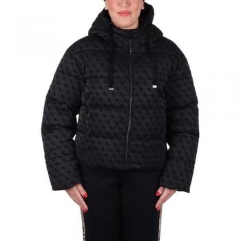 Plumífero Guess Daisy 4G Negro para Mujer, Talla L, Casual, Regular Fit