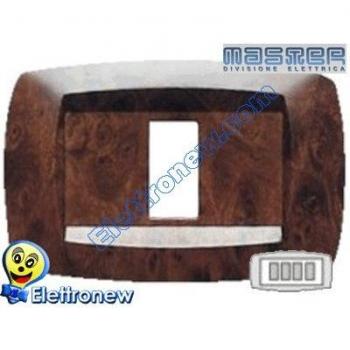 Placa Radica de 4 Módulos Master Modì para Bticino MD434