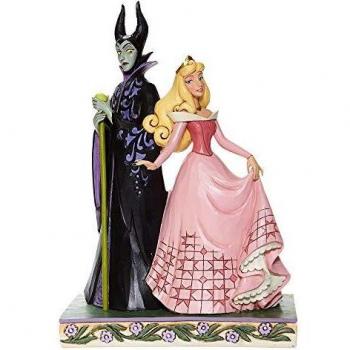 Figura Enesco La Bella Durmiente Disney Maléfica y Aurora