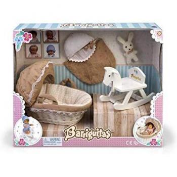 los Barriguitas- Set de capazo, Caballito balancín y Accesorios para bebé