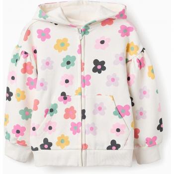 Sudadera de niña estampada con capucha y cierre de cremallera Zippy Zkgap0201