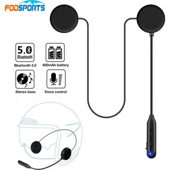 Auriculares Bluetooth HM-1 para casco de motocicleta, inalámbricos, BT 5.0, con FM, estéreo A2DP y batería de 400 mAh