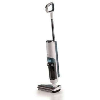 Aspiradora Escoba 2 en 1 Ariete Aqua Force 2483 - Lavapavimentos Cordless HEPA Sin Bolsa 220W Azul Claro