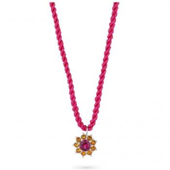 Collar Rosetones de Plata Plateado