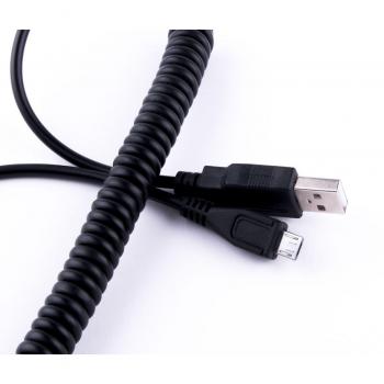 BA5I5 espiral-Cable de datos de hasta 140 cm para Samsung Galaxy Note 3 - i9005