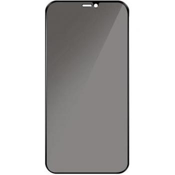 Avizar - Protector de Pantalla Antiespía de Cristal Templado 9H para iPhone 12/12 Pro, Negro