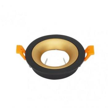 Empotrable Anou 1xgu10 Redondo Negro/oro