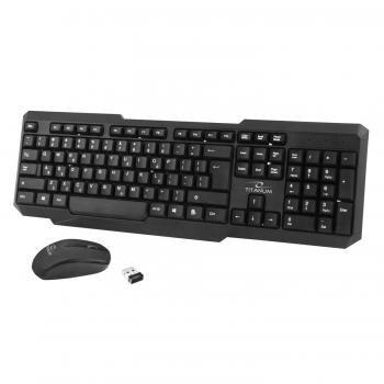 Conjunto inalámbrico Titanum TK108 - Teclado y Ratón USB 2.4GHz en Negro