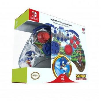 Mando Realmz Wired Controller Sonic - Controlador por cable para Xbox Series X S, One y PC con diseño multicolor