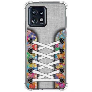 Funda Antigolpes de Silicona para Motorola Edge 40 Pro 5G con Diseño Zapatillas 04