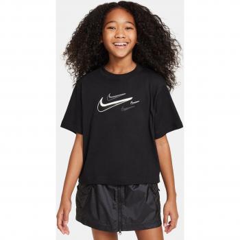 Camiseta de niña Swoosh Nike - Nike, material transpirable, diseño moderno, logo Swoosh en el pecho, disponible en varias tallas y colores