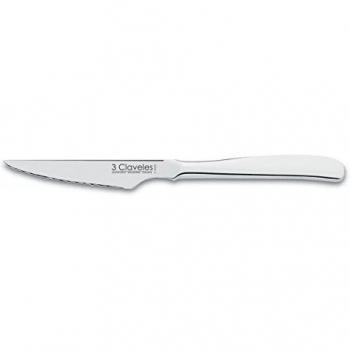 3 CLAVELES - Cuchillo Chuletero Monobloc 3 Claveles 110 Mm