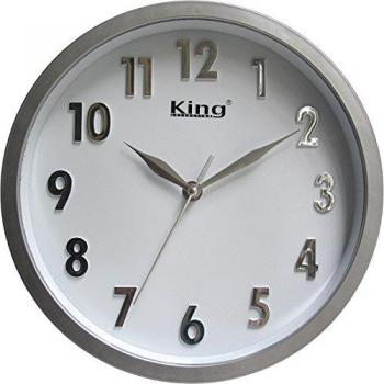 Reloj de Pared Gris de Plástico 25,4 cm - Modelo Clarington