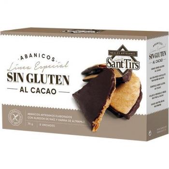 Sant Tirs Abanicos de Chocolate Sin Gluten para 8 Unidades