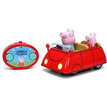 Jada- Coche Control por Infrarrojos, 17,5cm, Incluye Figuras de Papá Pig y Peppa, Funciones Básicas, Sonido en el Mando, Adecuado a Partir de 3 años, Color