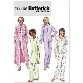 Butterick 4406 - patrón de costura para dormir/desgaste del salón Tamaños: XS-S-M