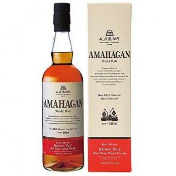Whisky Amahagan World Malt Edición No.2 Terminación en Madera de Vino Tinto 47% Vol. 0,7l en Caja de Regalo
