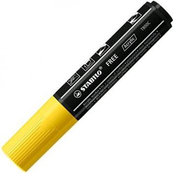 Marcador Acrílico STABILO FREE Acrylic T800C Amarillo