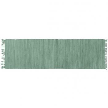 Alfombra de pasillo verde celadón 60 x 200 cm AUBAGNE
