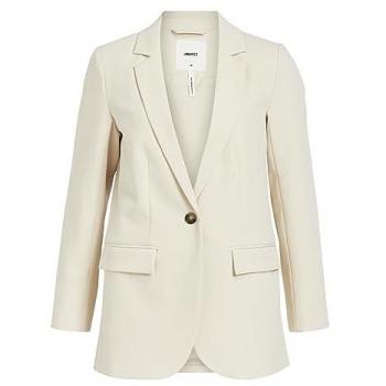 Blazer Recto de Mujer Sigrid Beige con Botón 36