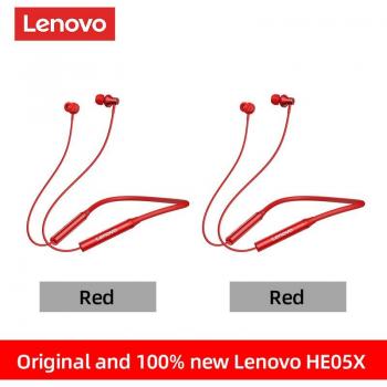 Auriculares deportivos Lenovo HE05X inalámbricos Bluetooth 5.0 intrauditivos resistentes al agua con banda para el cuello