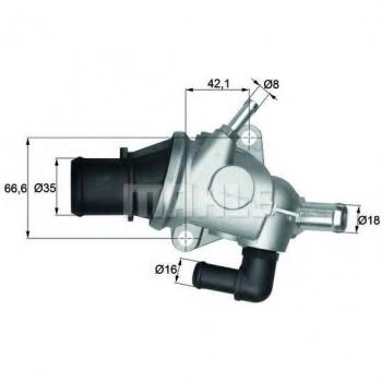 Termostato de refrigerante MAHLE TI 125 88, compatible con sistemas de refrigeración, temperatura de apertura 88°C, alta calidad y durabilidad