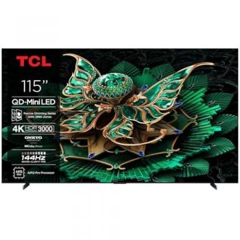 Televisor TCL QD-Mini LED Pro 115C7K 292 cm 4K UHD Smart TV Dolby Atmos Google TV 2025