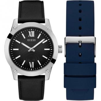 Guess - Reloj de hombre G bossed GW0630G1 de piel y correa negra