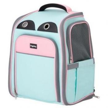 Freedog Mochila Fuji Transportín con Compartimento Rosa y Azul