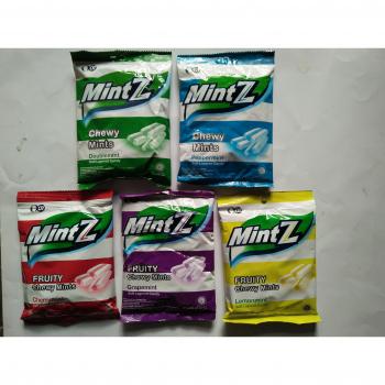 5 variante (1 bolsa cada uno) Mintz Chewy Candy (Caramelo Masticable) 125 Gramos