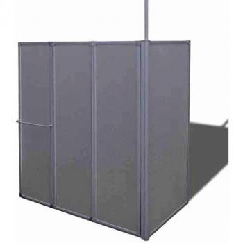 vidaXL Cabina de Ducha Pared Pantalla Bañera de Vapor Forma de L 70 x 130 x 140 cm 4 Paneles Plegables