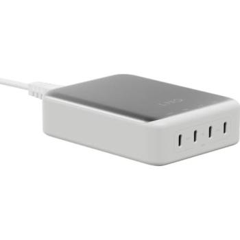 Cargador de Escritorio GaN2 240W con 4 Puertos USB-C, Carga Rápida, Diseño Minimalista
