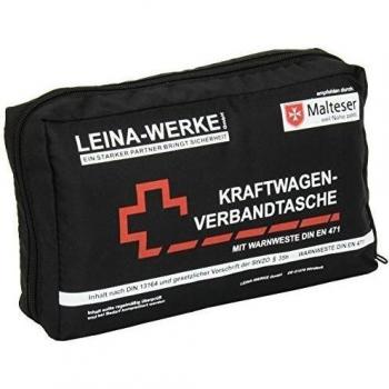 Leina 11031 Vehículo de Motor y Chaleco de Advertencia compacta Bolsa de Primeros Auxilios con Cierre de Velcro, ordenados 2-Colours