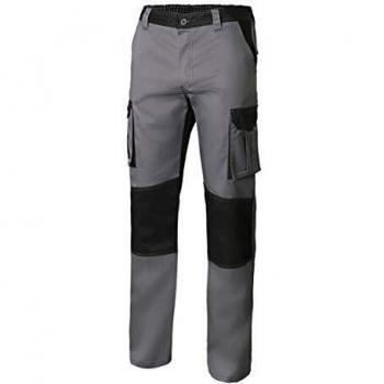 Velilla 103020B 8/0 - GRIS/NEGRO 38 - Pantalón bicolor multibolsillos Gris Talla 38